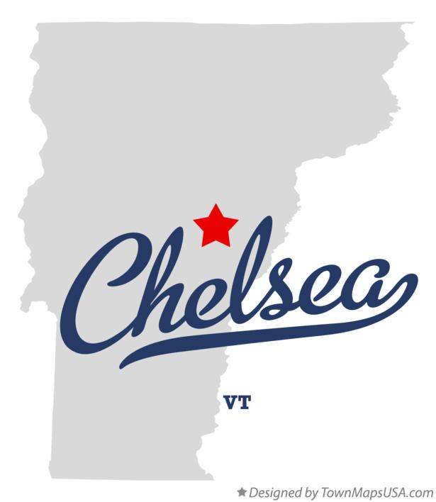 Map of Chelsea Vermont VT