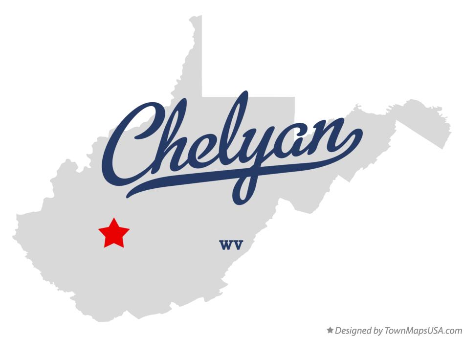 Map of Chelyan West Virginia WV