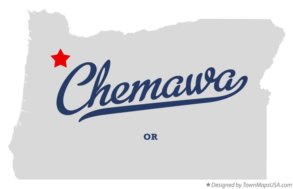 Map of Chemawa Oregon OR