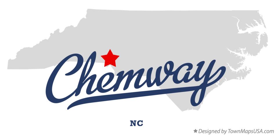 Map of Chemway North Carolina NC
