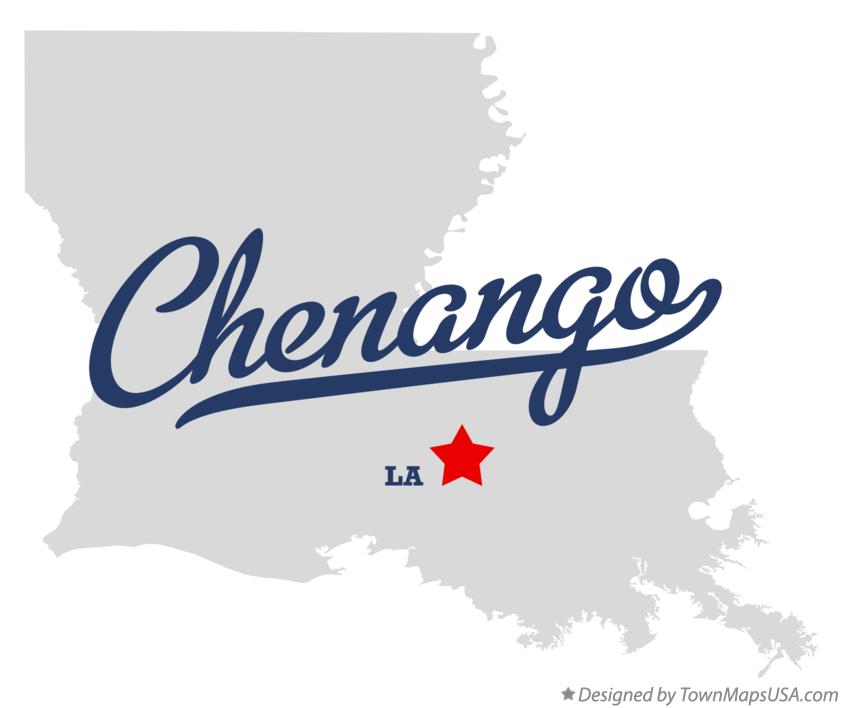 Map of Chenango Louisiana LA