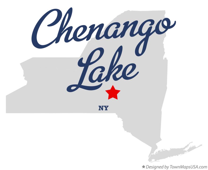 Map of Chenango Lake New York NY