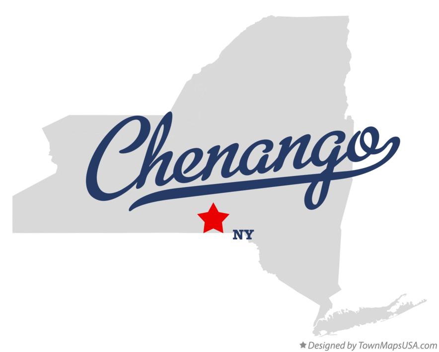 Map of Chenango New York NY