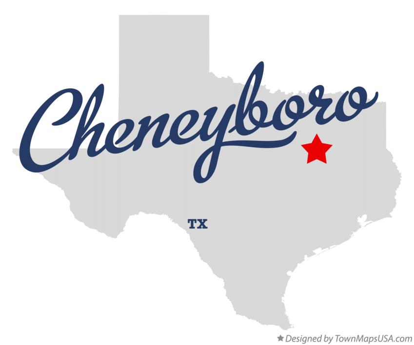 Map of Cheneyboro Texas TX