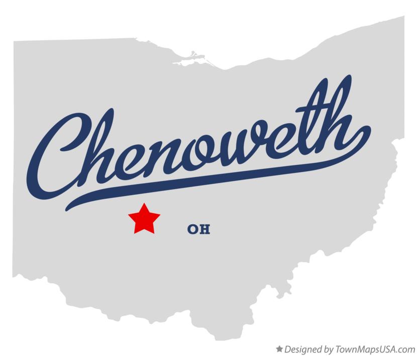 Map of Chenoweth Ohio OH