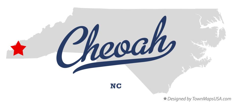 Map of Cheoah North Carolina NC