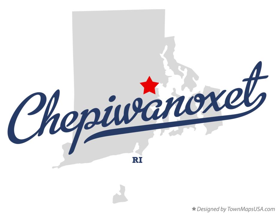 Map of Chepiwanoxet Rhode Island RI