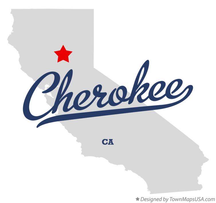 Map of Cherokee California CA