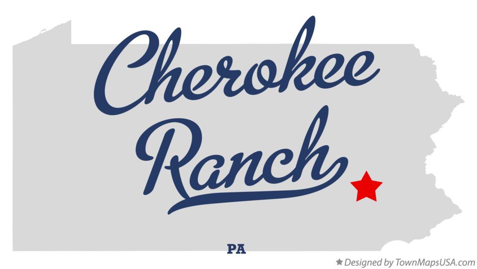 Map of Cherokee Ranch Pennsylvania PA