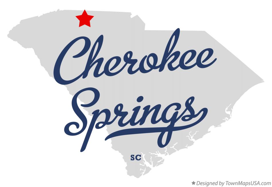Map of Cherokee Springs South Carolina SC