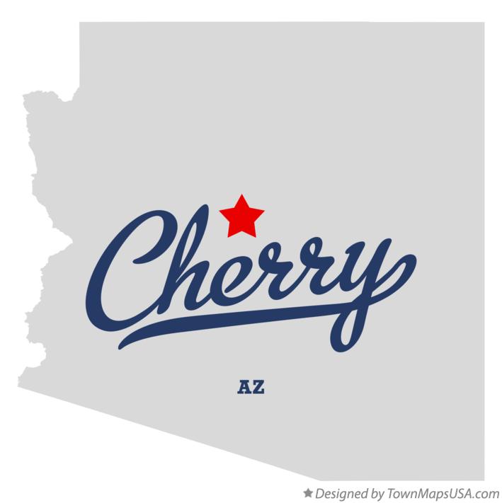 Map of Cherry Arizona AZ