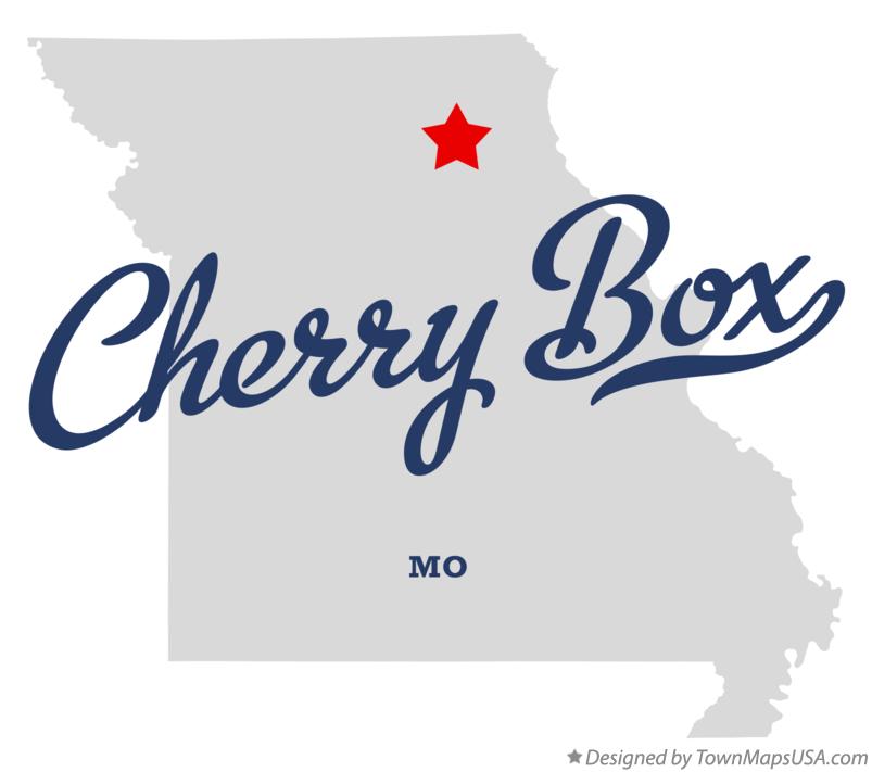 Map of Cherry Box Missouri MO