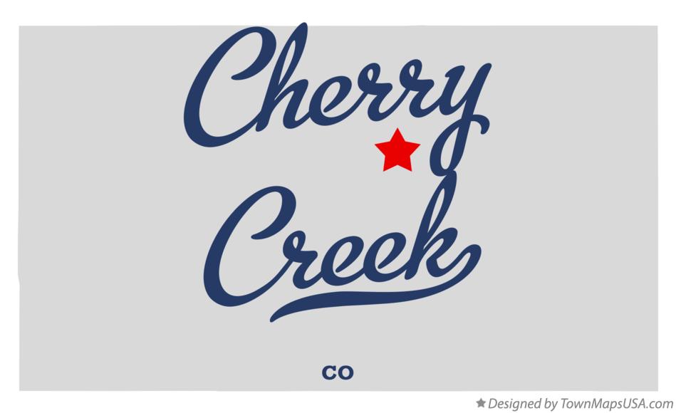Map of Cherry Creek Colorado CO