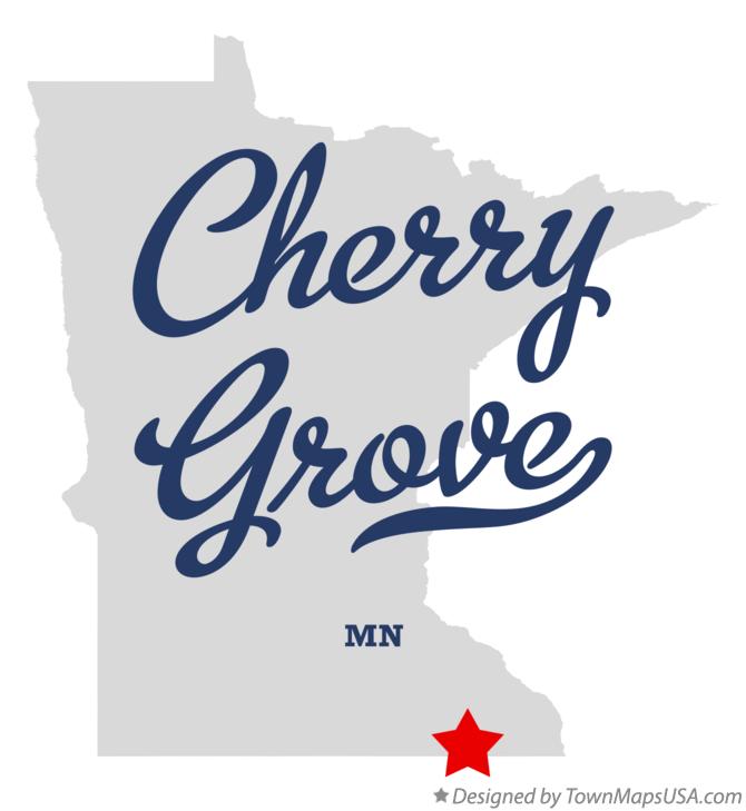 Map of Cherry Grove Minnesota MN