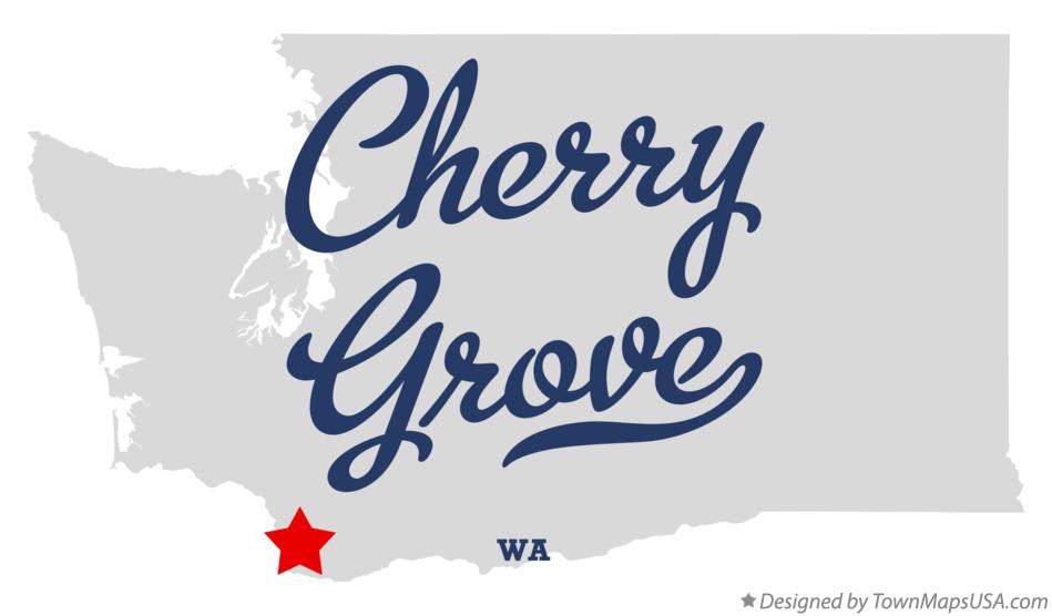 Map of Cherry Grove Washington WA