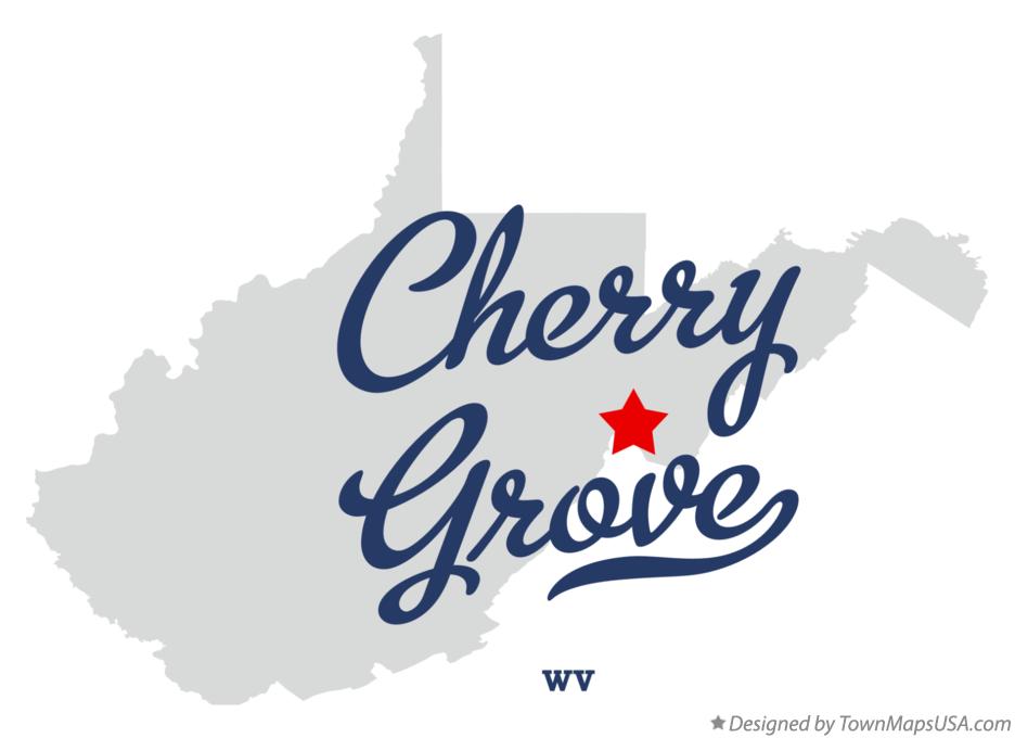 Map of Cherry Grove West Virginia WV