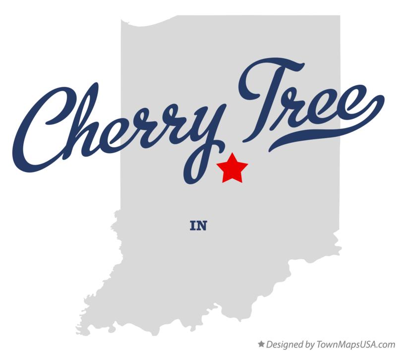 Map of Cherry Tree Indiana IN