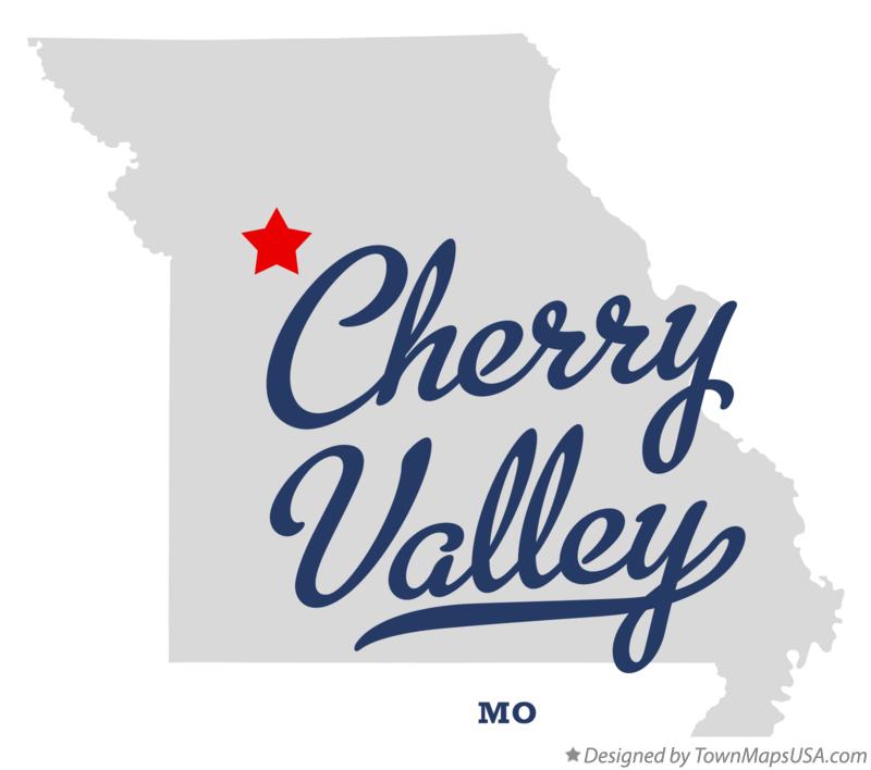 Map of Cherry Valley Missouri MO