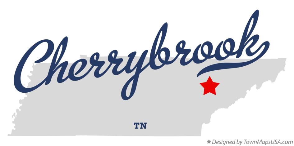 Map of Cherrybrook Tennessee TN