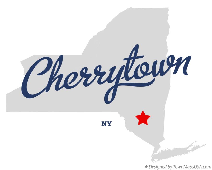 Map of Cherrytown New York NY