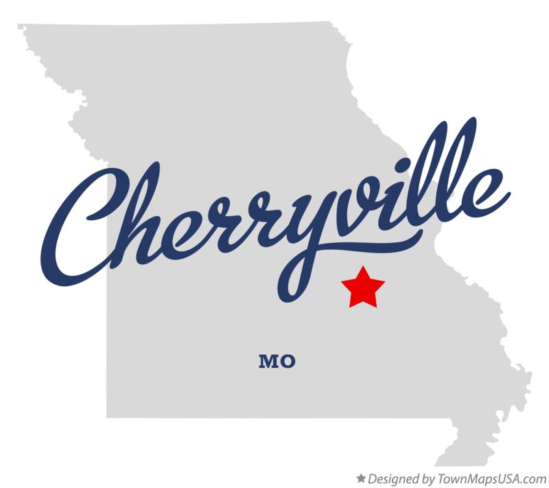 Map of Cherryville Missouri MO