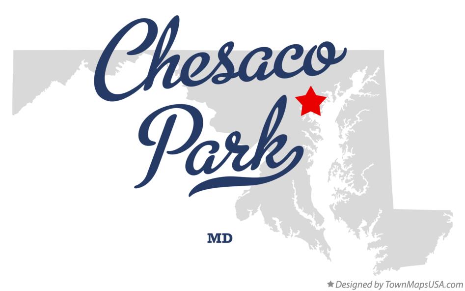 Map of Chesaco Park Maryland MD