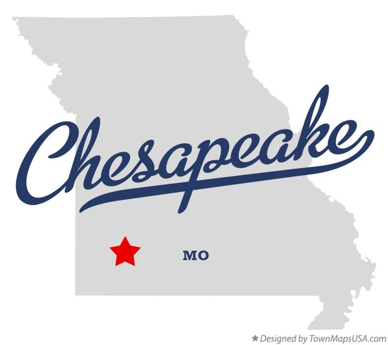 Map of Chesapeake Missouri MO