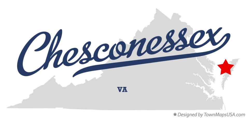 Map of Chesconessex Virginia VA