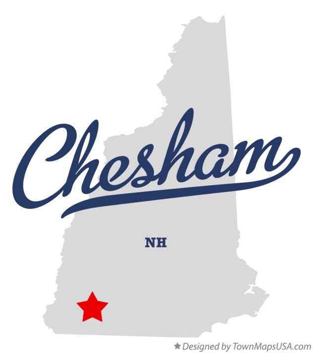 Map of Chesham New Hampshire NH