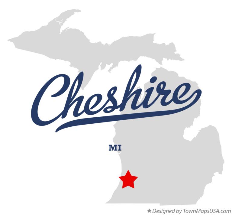 Map of Cheshire Michigan MI