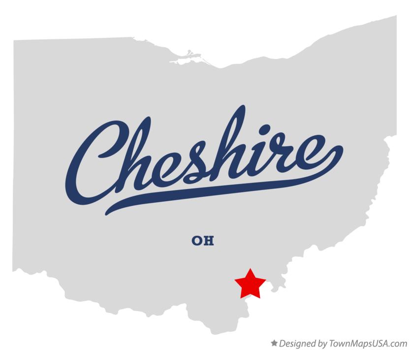 Map of Cheshire Ohio OH