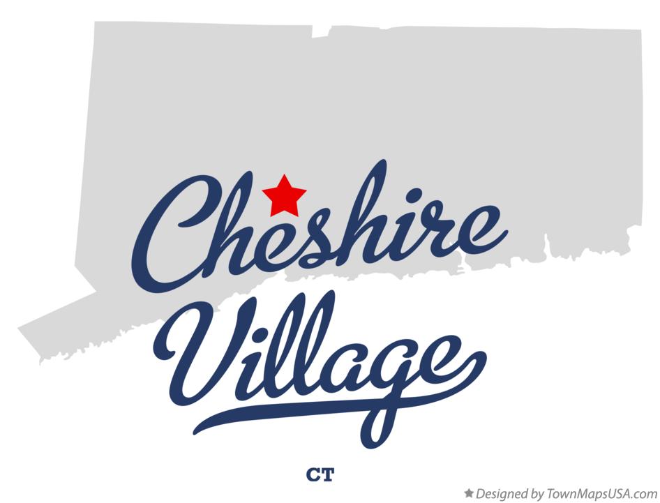 Map of Cheshire Village Connecticut CT