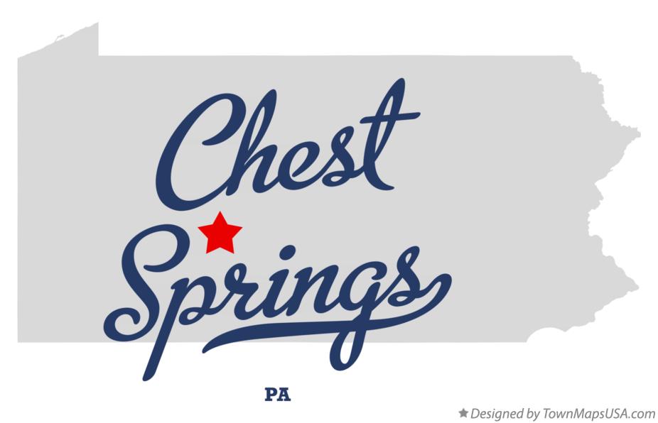 Map of Chest Springs Pennsylvania PA