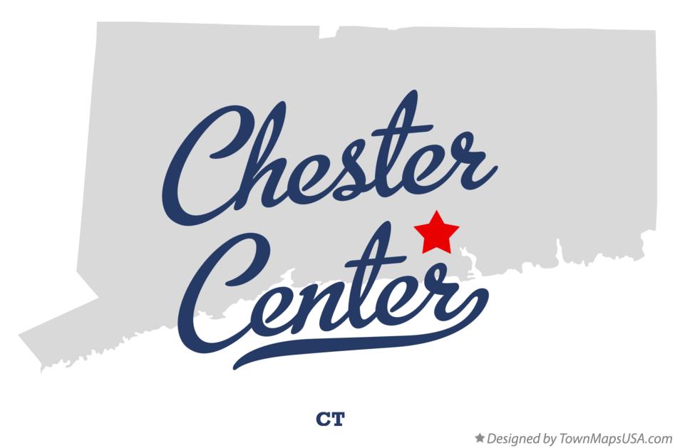 Map of Chester Center Connecticut CT