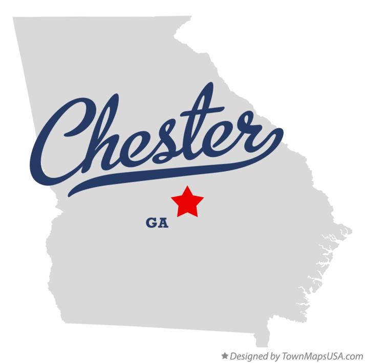 Map of Chester Georgia GA