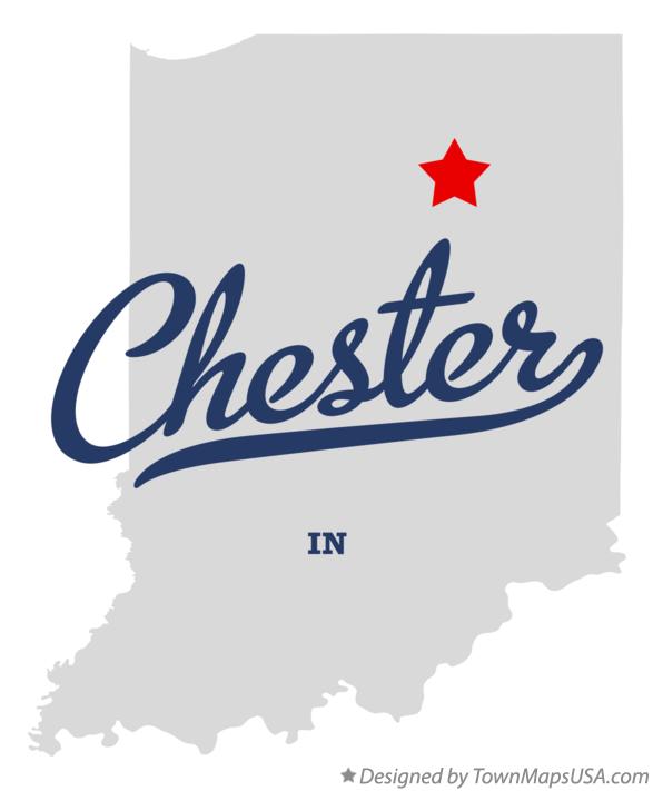 Map of Chester Indiana IN