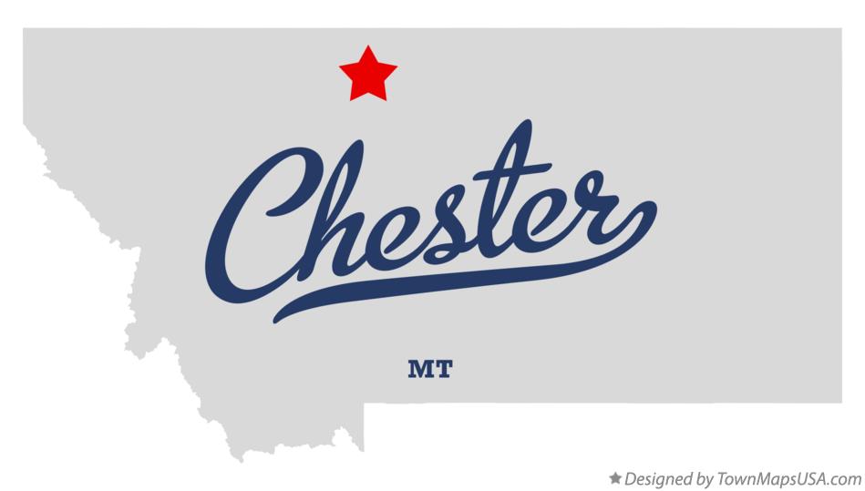 Map of Chester Montana MT