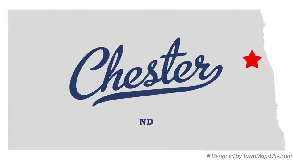 Map of Chester North Dakota ND