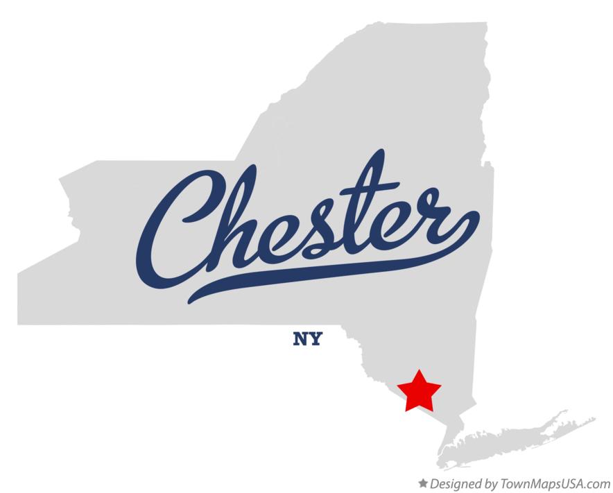 Map of Chester New York NY