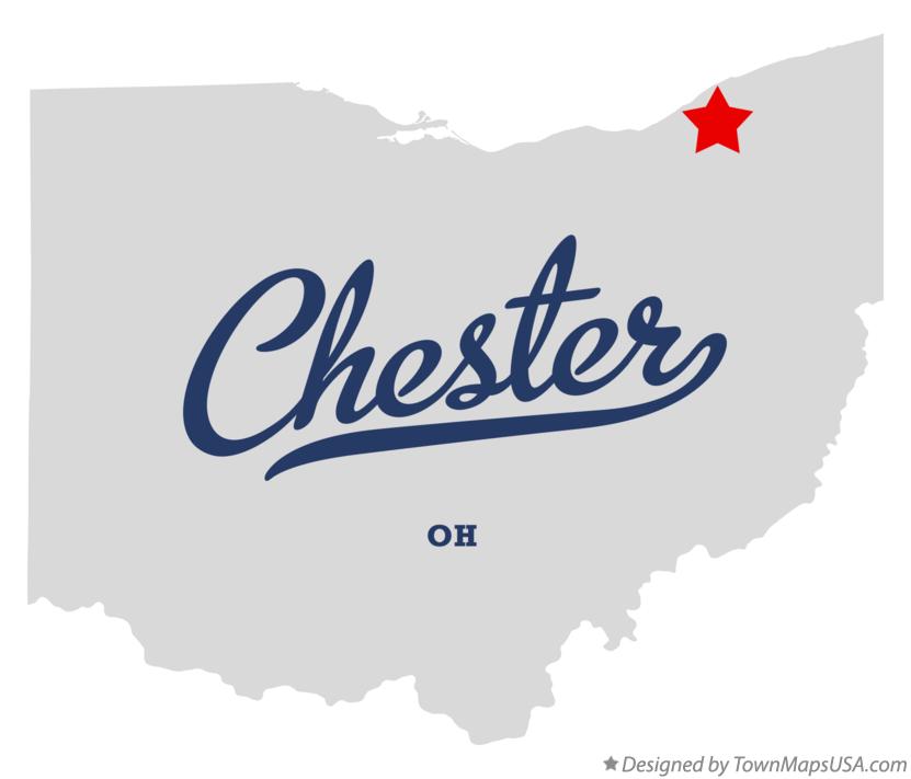 Map of Chester Ohio OH