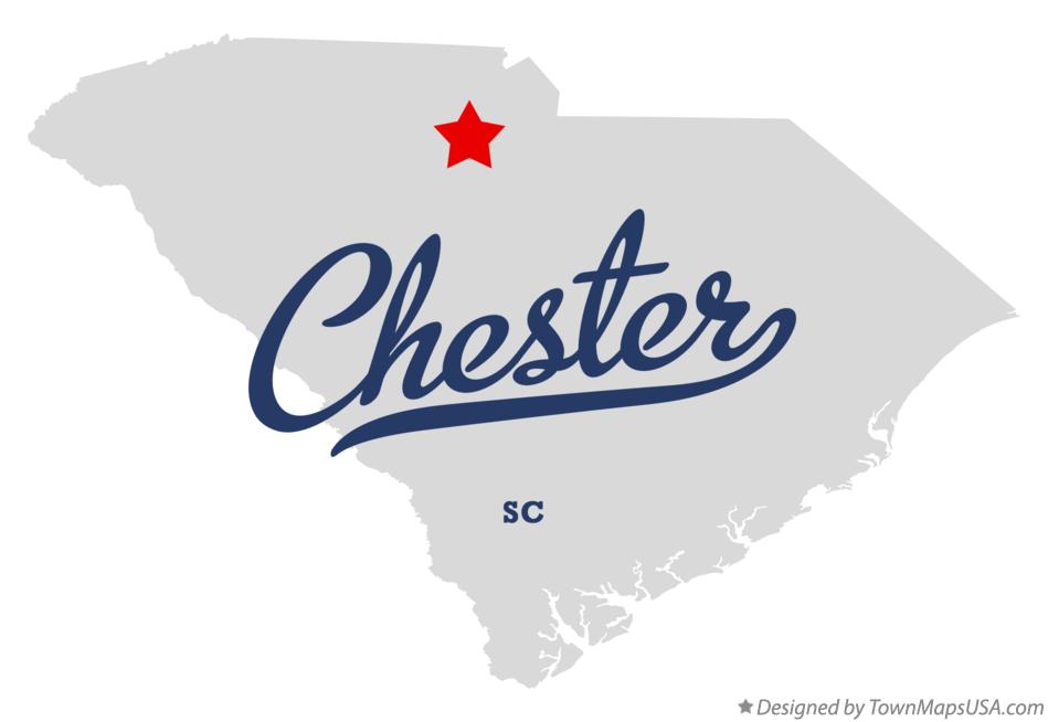 Map of Chester South Carolina SC