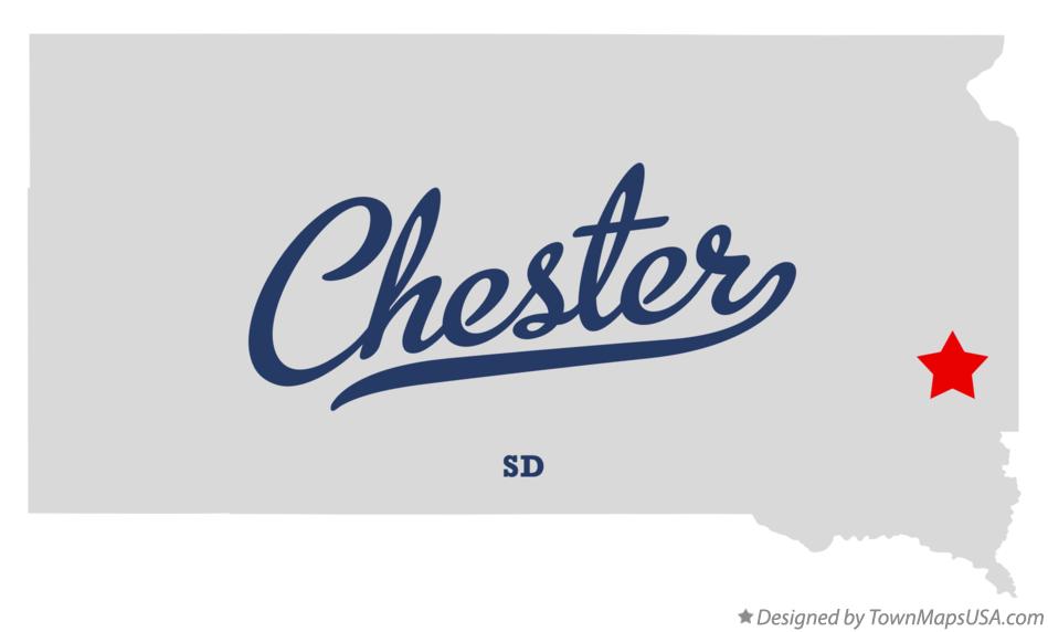 Map of Chester South Dakota SD
