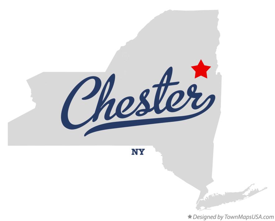 Map of Chester New York NY