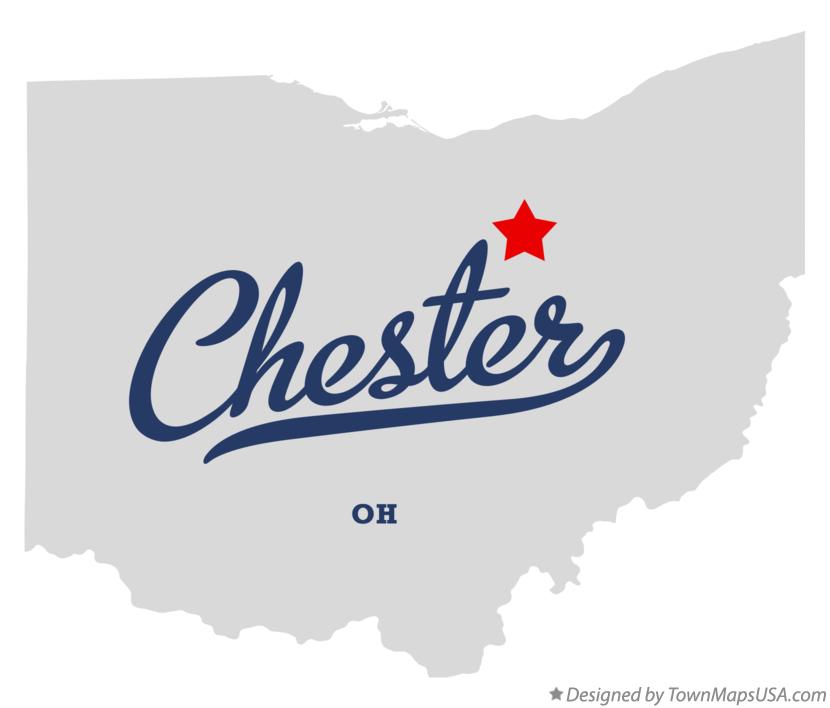 Map of Chester Ohio OH
