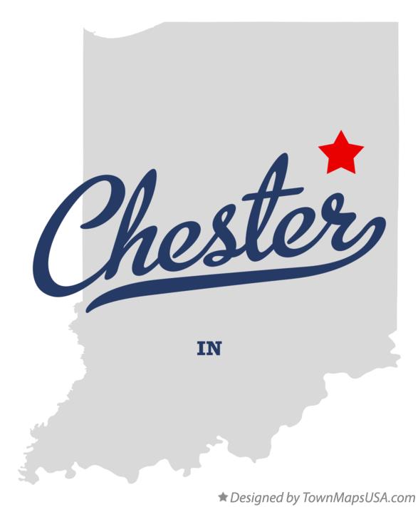 Map of Chester Indiana IN