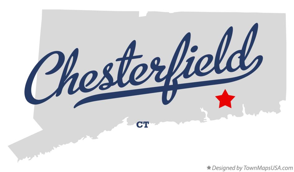 Map of Chesterfield Connecticut CT