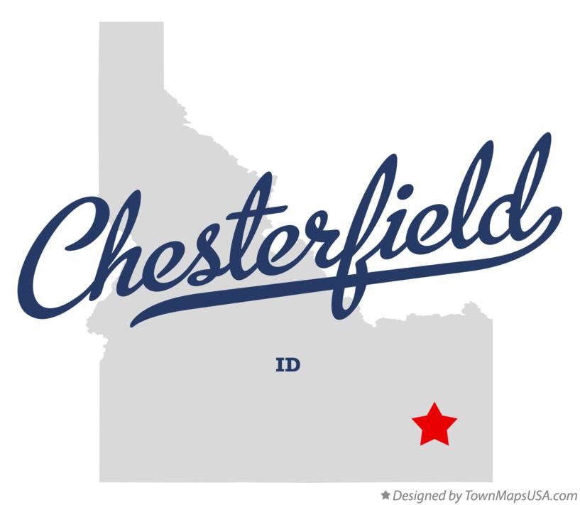 Map of Chesterfield Idaho ID
