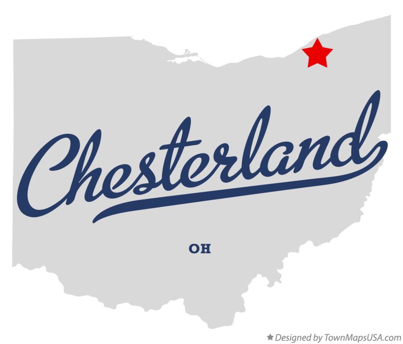 Map of Chesterland Ohio OH