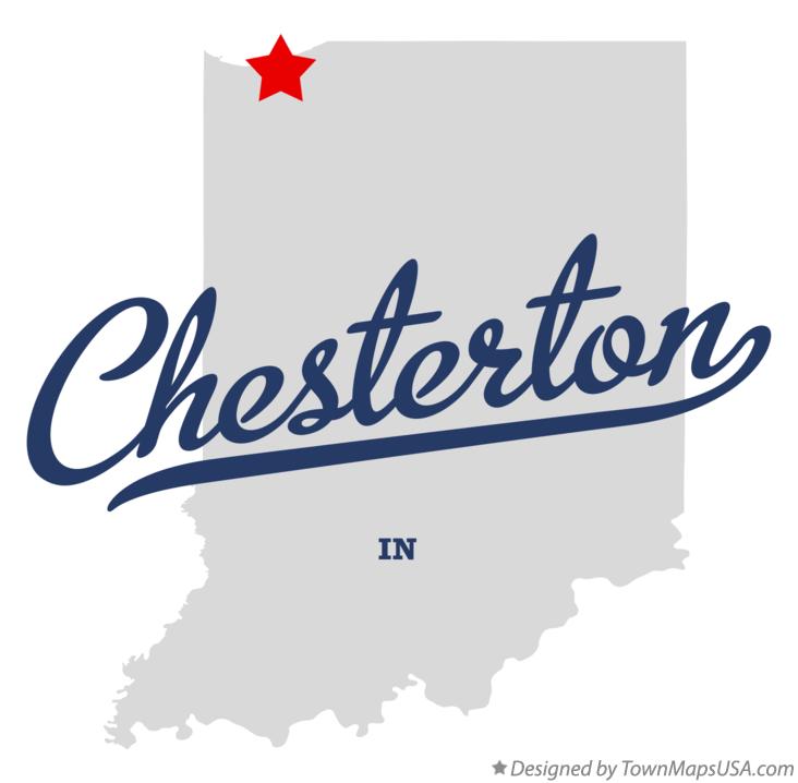 Map of Chesterton Indiana IN