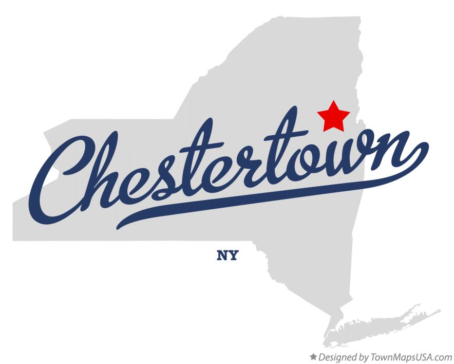 Map of Chestertown New York NY